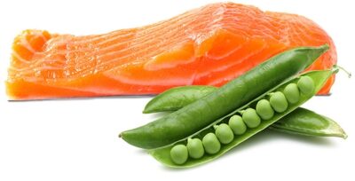 salmon-peas